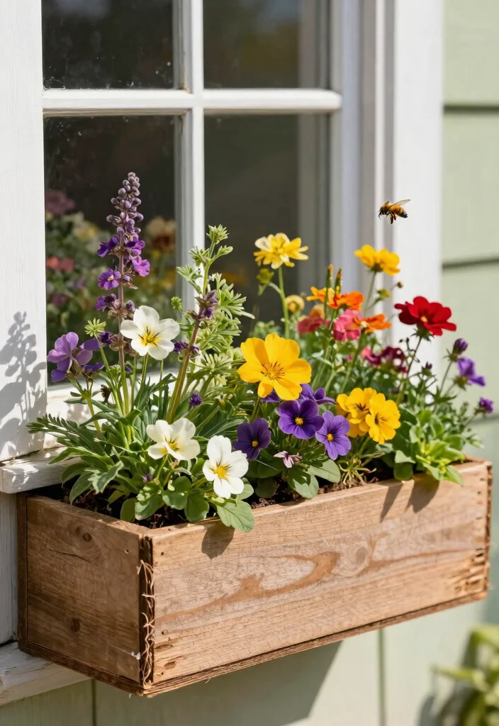 15 Most Colorful Window Box Ideas to Brighten Your Day 15. Eco Friendly Greenery 0