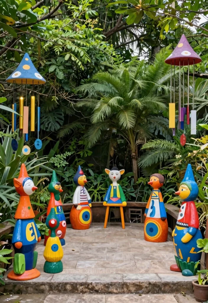 15 Trendy Patio Furniture Decor Ideas for Maximum Comfort 12. Artistic Outdoor Decor 0