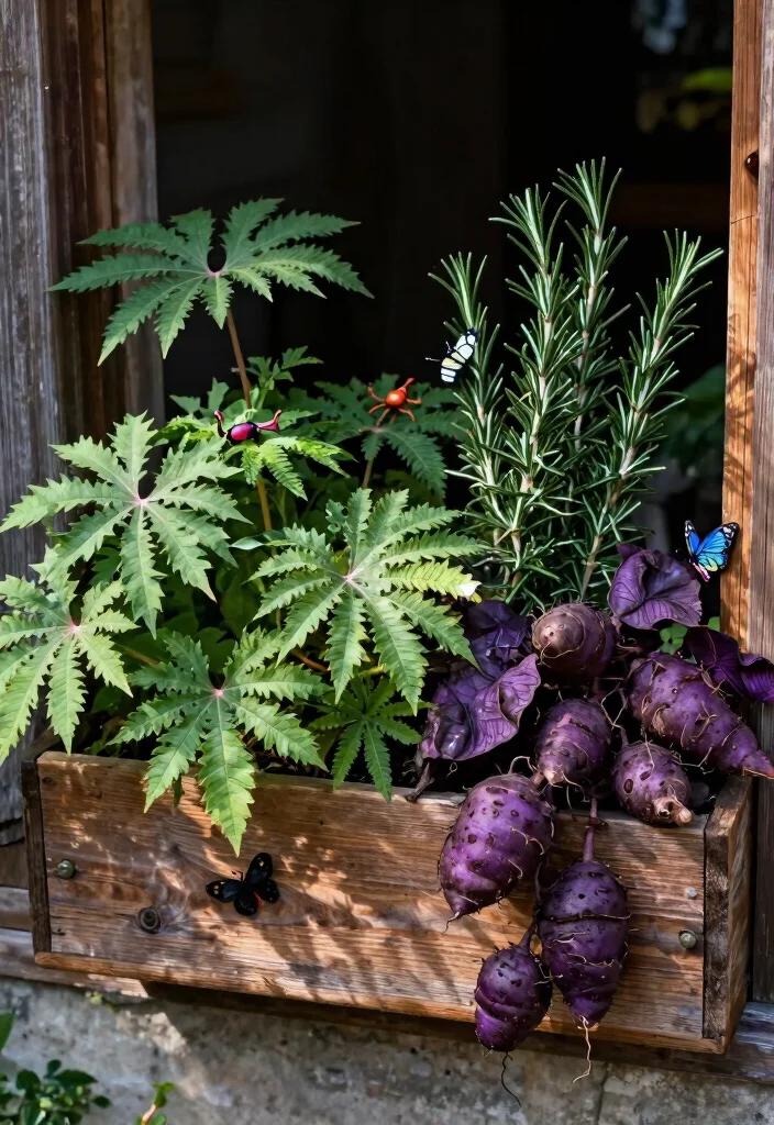 9 Spooky Halloween Window Box Ideas for Fun 1. Creepy Crawly Garden