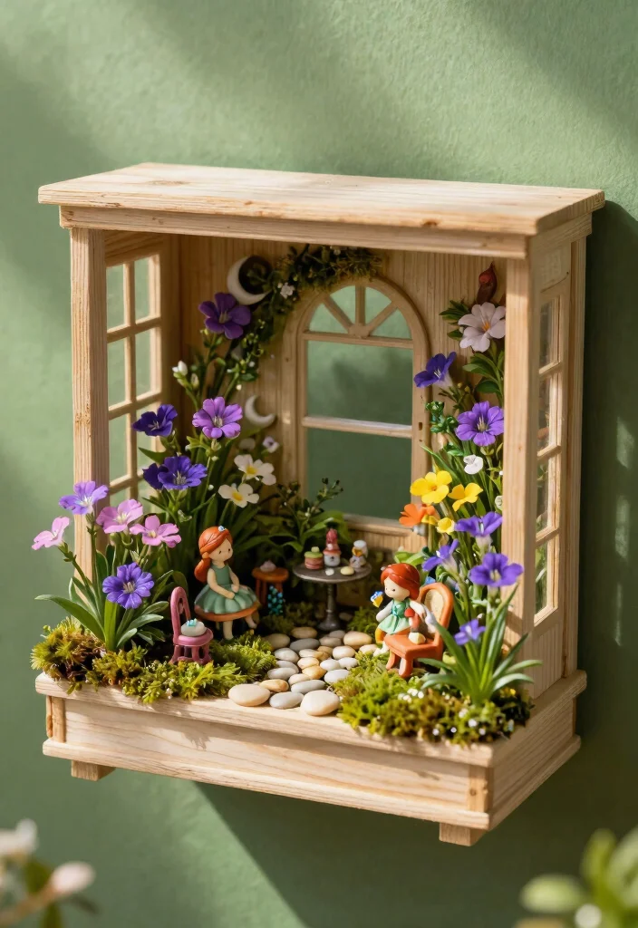 20 Best Window Box Ideas Every Gardener Needs to See 10. Whimsical Fairy Garden 0