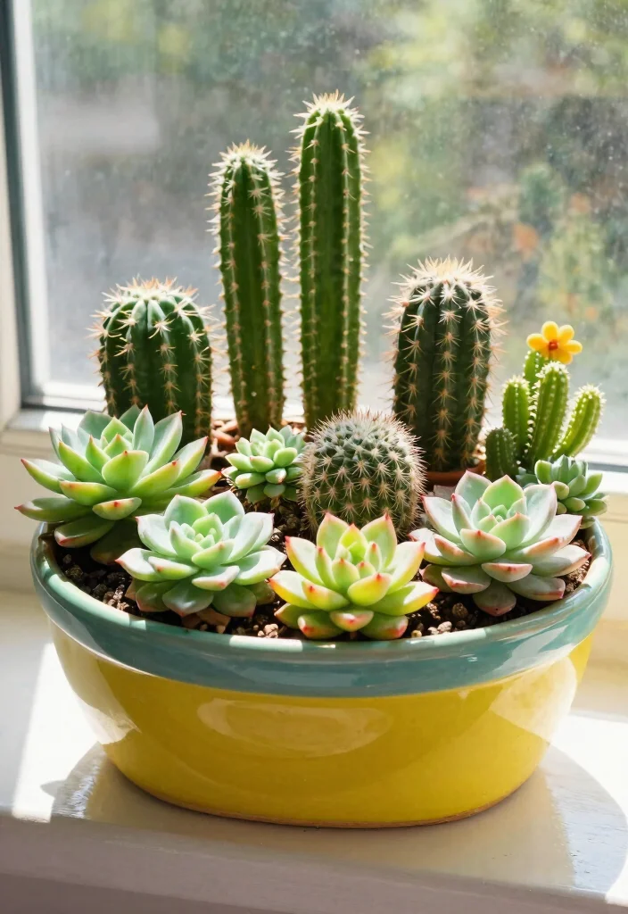 20 Best Window Box Ideas Every Gardener Needs to See 20. Succulent and Cactus Combo 0