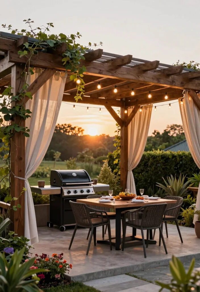 5 Best Grill Awning Ideas for the Perfect BBQ Station 4. Elegant Pergolas for a Touch of Class 0