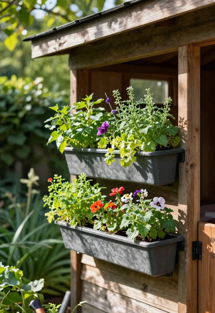 6 Clever Shed Awning Ideas to Maximize Your Workspace 1. Vertical Garden Awning 0