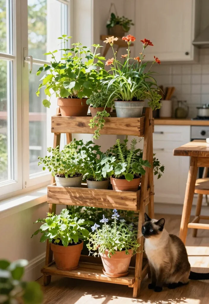 6 Safe DIY Cat Window Box Ideas Your Pet Will Love 2. Vertical Garden Window Box 0