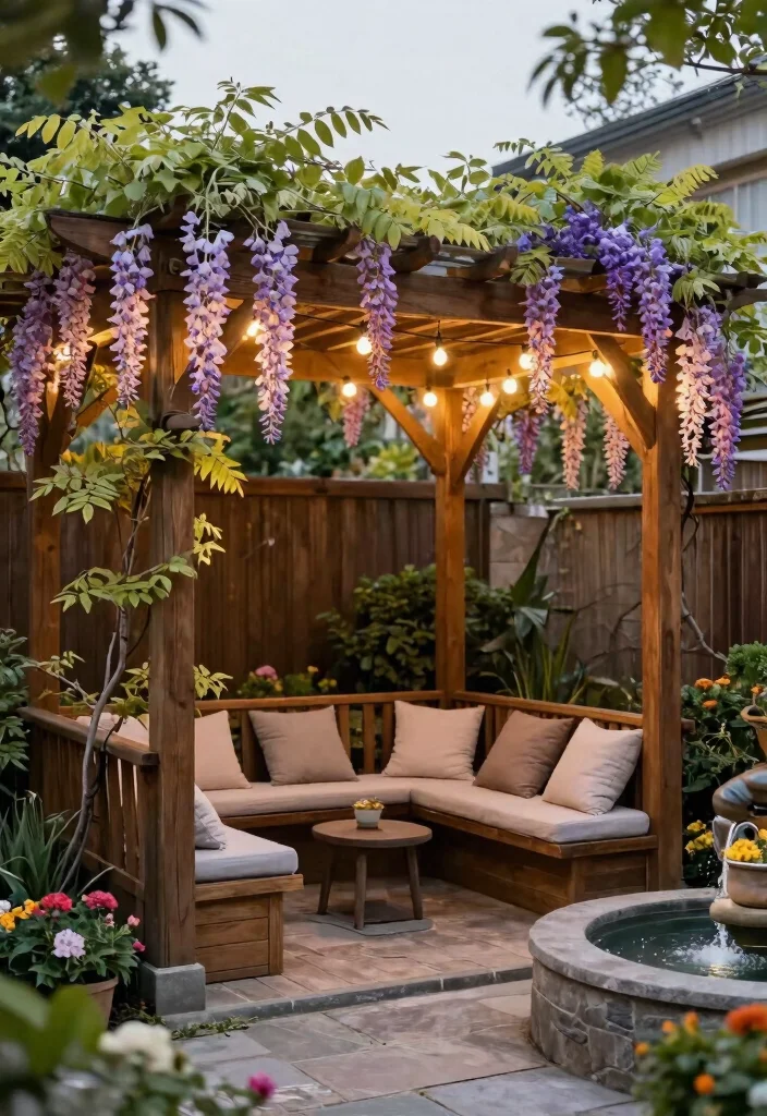 6 Space Saving Corner Awning Ideas for Small Patios 3. The Versatile Pergola 0