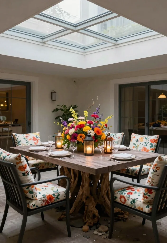 6 Unique Skylight Patio Decor Ideas for Light 2. Skylight Centric Centerpiece 0