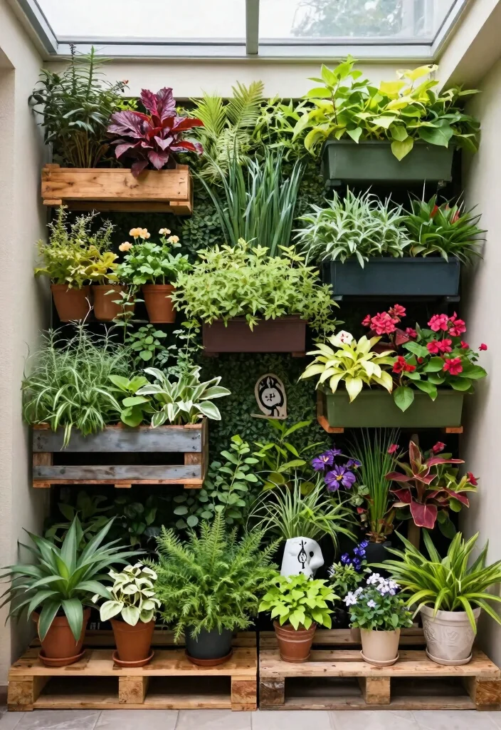 6 Unique Skylight Patio Decor Ideas for Light 4. Vertical Garden Accents 0