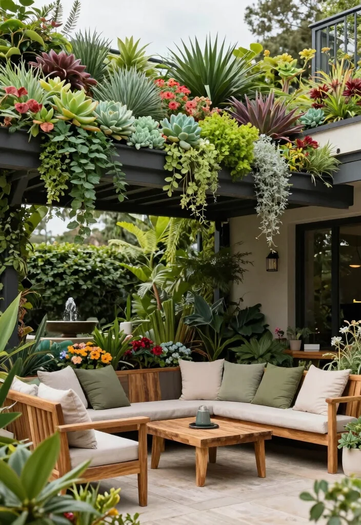 7 Durable Awning Ideas for Patio Metal Roof Designs 4. Eco Friendly Green Roof Awnings 0