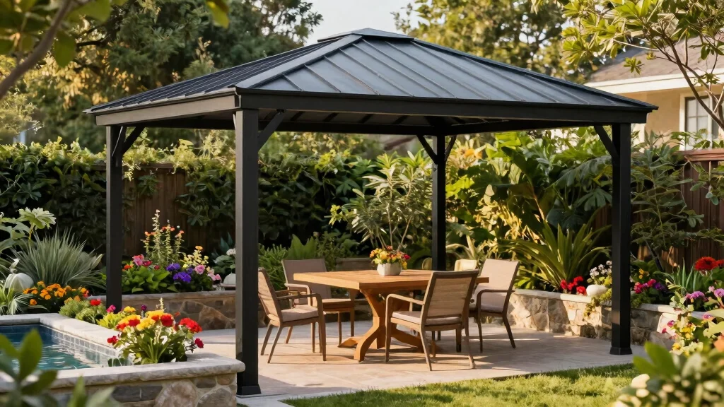 7 Durable Awning Ideas for Patio Metal Roof Designs