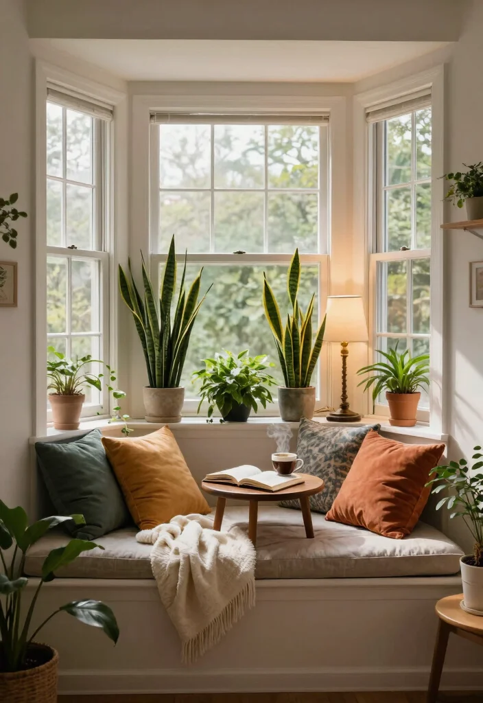 7 Elegant Box Bay Window Ideas for Your Home 1. Cozy Reading Nook 0