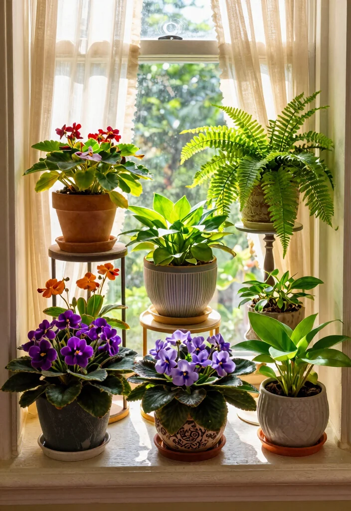7 Elegant Box Bay Window Ideas for Your Home 2. Vibrant Plant Display 0