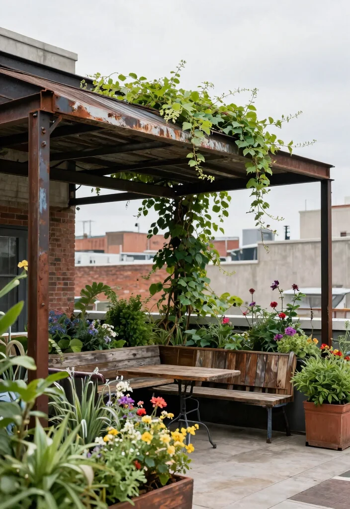 7 Modern Steel Awning Ideas for Industrial Style 2. Rustic Industrial Designs 0