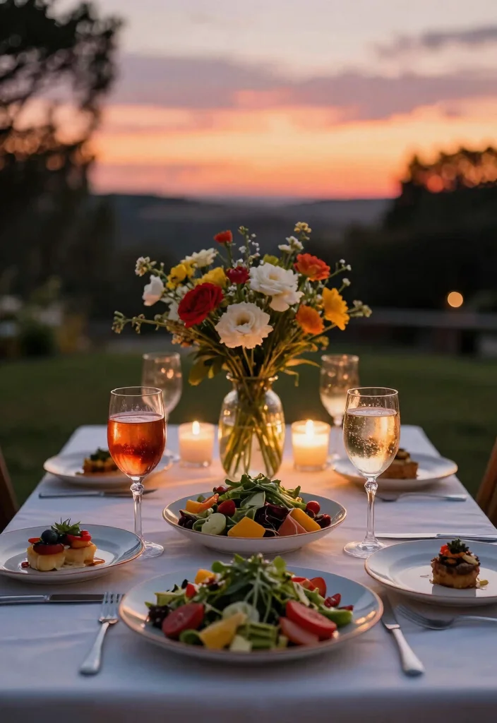 7 Romantic Sunset Patio Decor Ideas for Evening Relax 6. Create a Dining Experience 0
