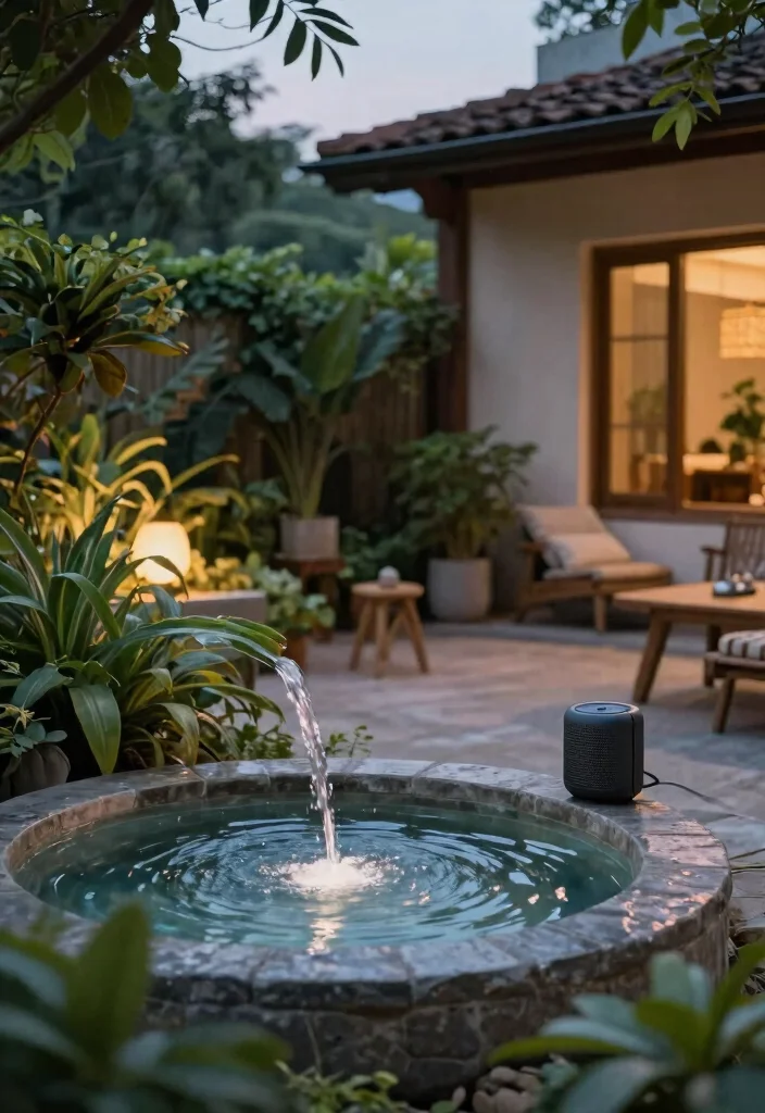 7 Romantic Sunset Patio Decor Ideas for Evening Relax 7. Incorporate Nature Sounds 0