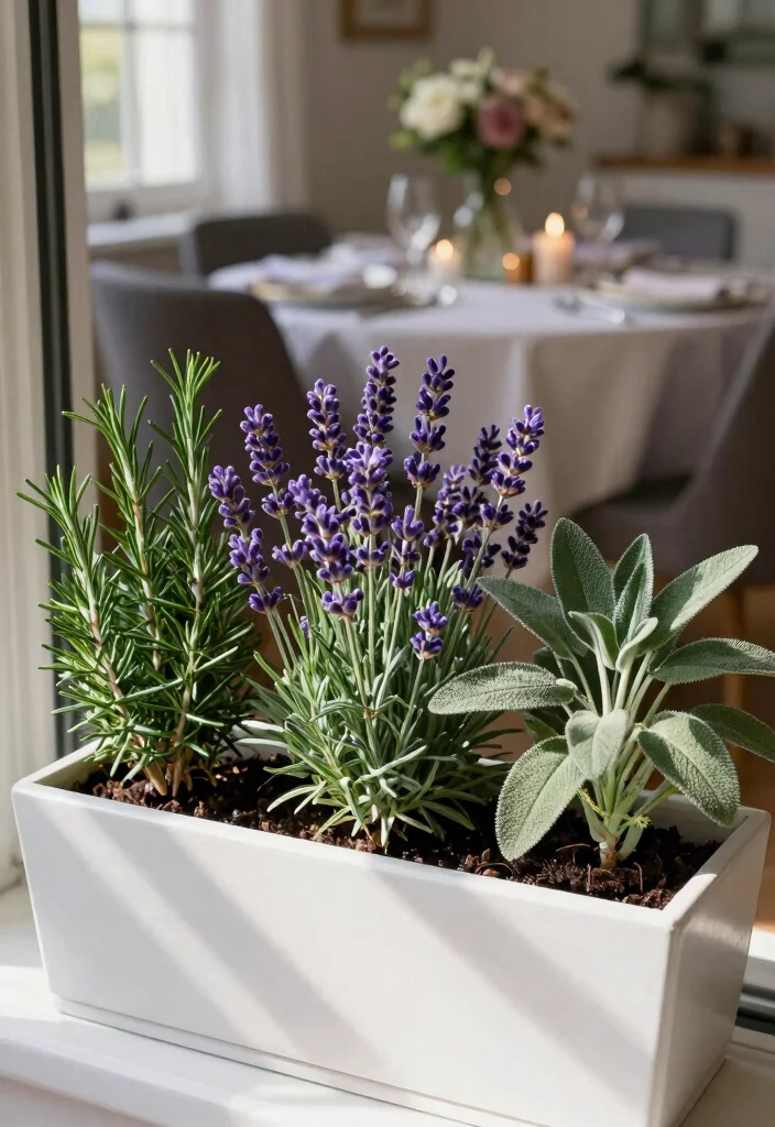 7 Romantic Valentines Window Box Ideas for Love 5. Scented Herb Trio 0