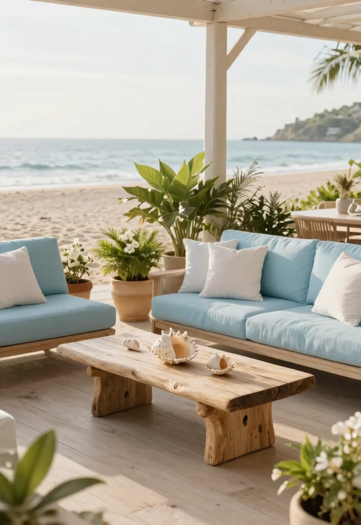 7 Serene Beachfront Patio Decor Inspiration Ideas 1. Coastal Color Palette 0