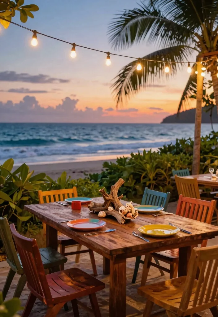7 Serene Beachfront Patio Decor Inspiration Ideas 5. Seaside Dining 0