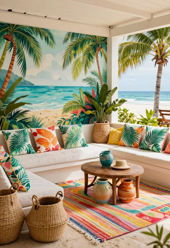 7 Serene Beachfront Patio Decor Inspiration Ideas 7. Tropical Outdoor Accessories 0
