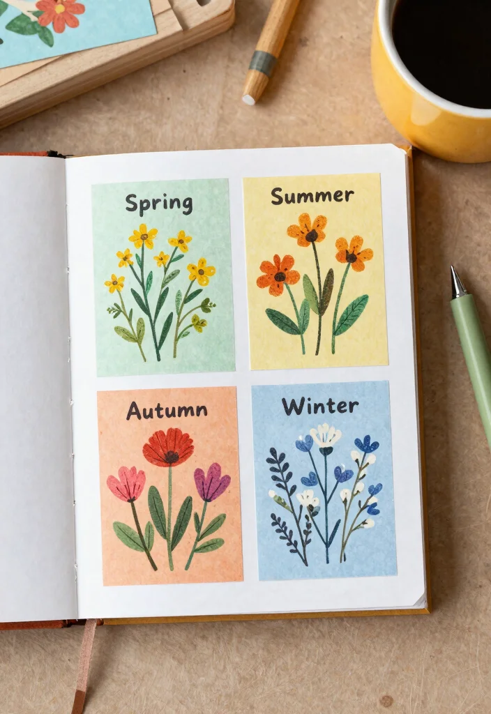 7 Unique Window Box Card Ideas for DIY Crafts 6. Seasonal Blessings Card 0