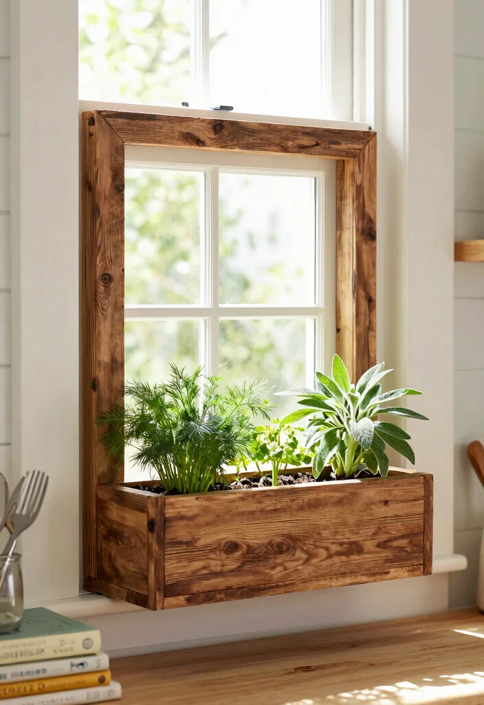 7 Unique Window Shadow Box Ideas for Decor Indoor Herb Garden Edition 3. DIY Window Planters with Built in Shadow Boxes 0