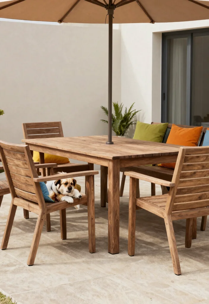 8 Best Dog Friendly Patio Decor Tips for Pet Owners 5. Opt for Sturdy Non Tip Furniture 0
