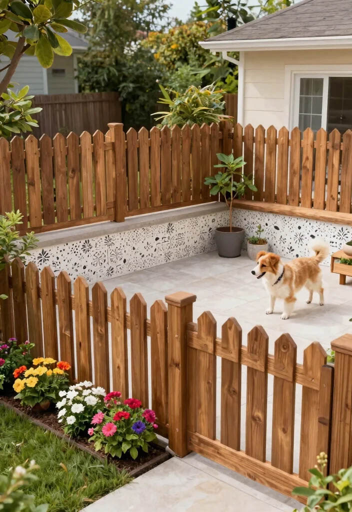 8 Best Dog Friendly Patio Decor Tips for Pet Owners 7. Use Decorative Fencing 0