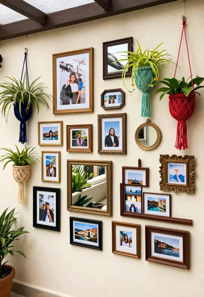 8 Best Enclosed Patio Decor Ideas for Extra Rooms 5. Artistic Display Wall 0