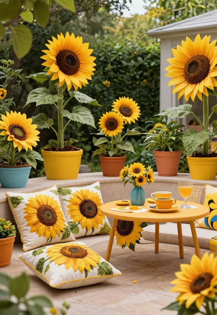 8 Cheerful Sunflower Patio Decor Ideas for Summer Conclusion 0