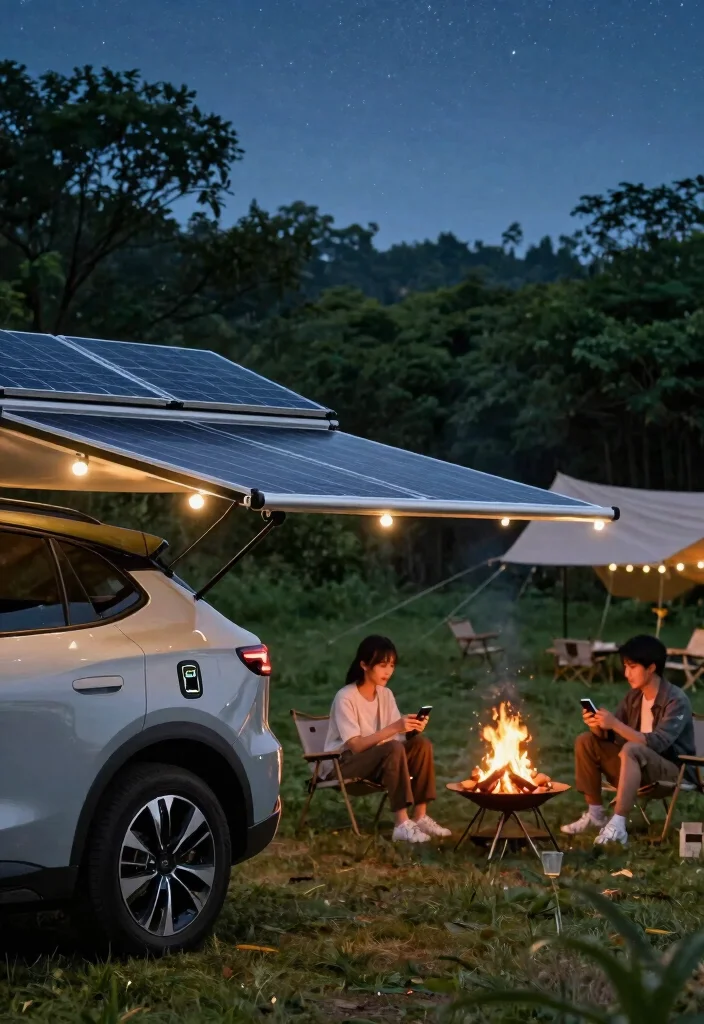8 Portable Car Awning Ideas for Road Trips and Camping 7. Solar Powered Awnings for Eco Friendly Shade 0