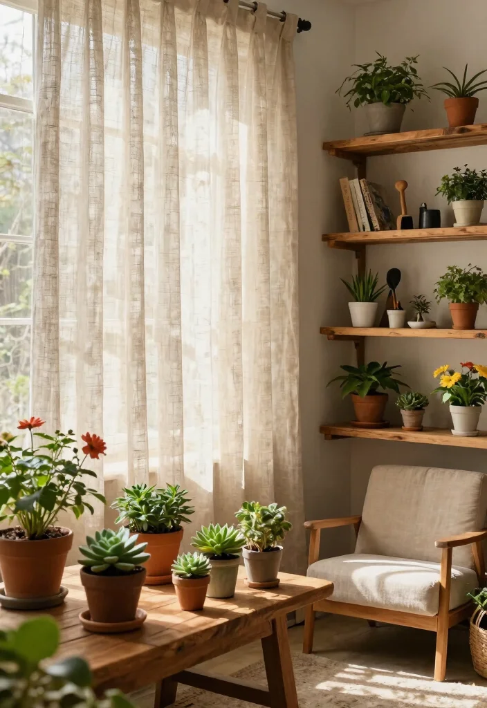 8 Stylish Box Window Curtains Ideas for Privacy 1. Organic Linen Curtains for Natural Vibes 0