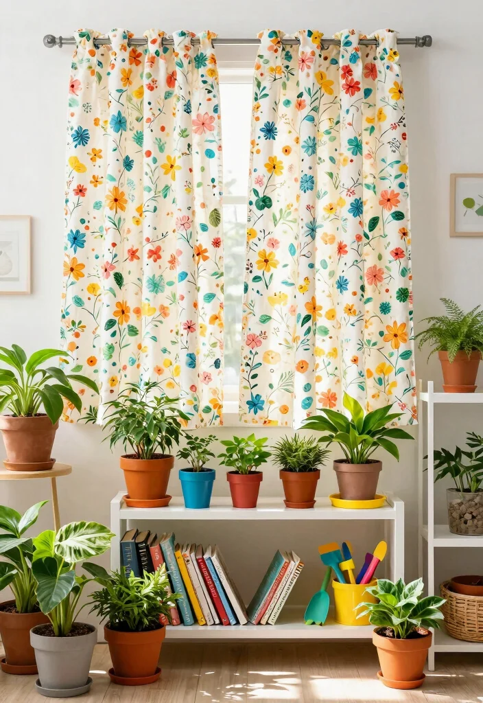 8 Stylish Box Window Curtains Ideas for Privacy 3. Recycled Cotton Curtains for a Colorful Pop 0