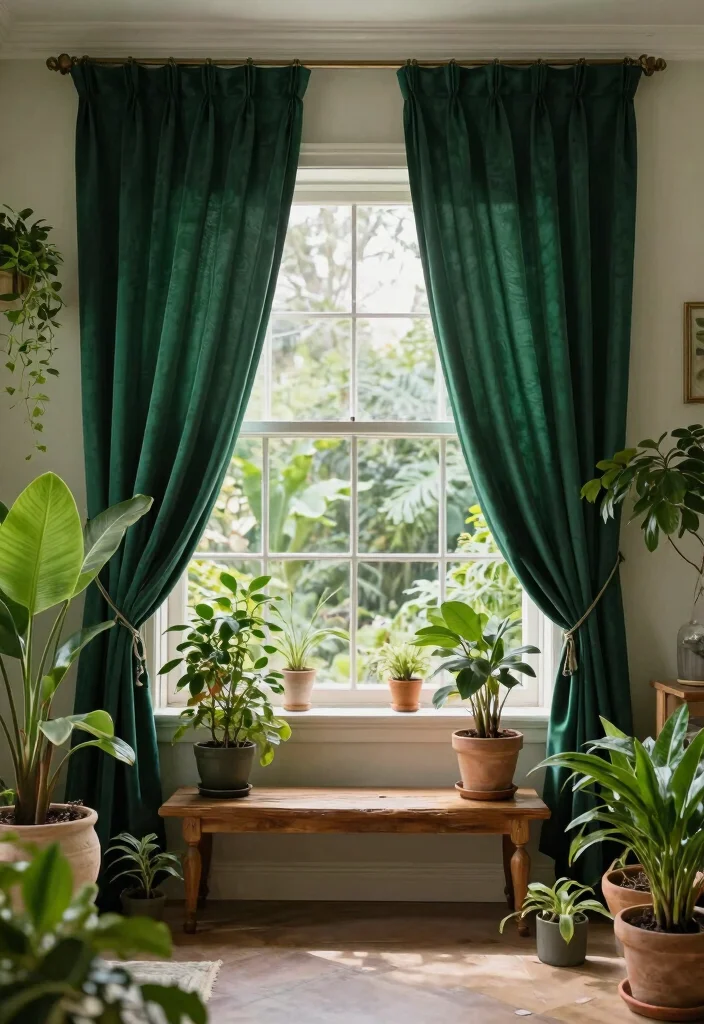 8 Stylish Box Window Curtains Ideas for Privacy 8. Eco Friendly Drapery for Luxurious Privacy 0