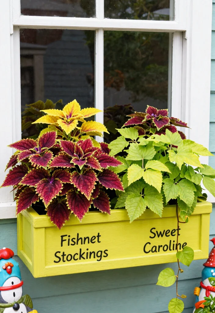 8 Vibrant Coleus Window Box Ideas for Foliage Lovers 4. Funky Foliage Combinations 0