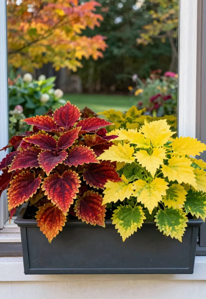 8 Vibrant Coleus Window Box Ideas for Foliage Lovers 5. Seasonal Switch Up 0