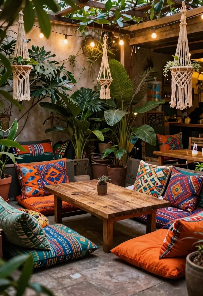 9 Cozy Patio Conversation Set Ideas and Decor Layouts 2. Bohemian Bliss 0