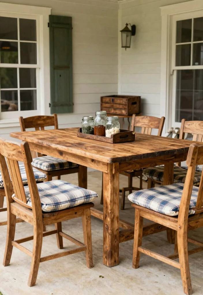 9 Cozy Patio Conversation Set Ideas and Decor Layouts 8. Farmhouse Flair 0