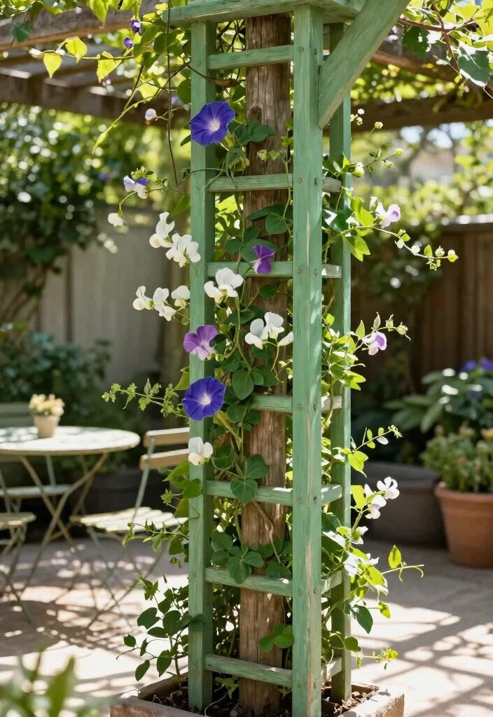 9 Lush Green Patio Decor Ideas for Garden Lovers 5. Vertical Trellises 0