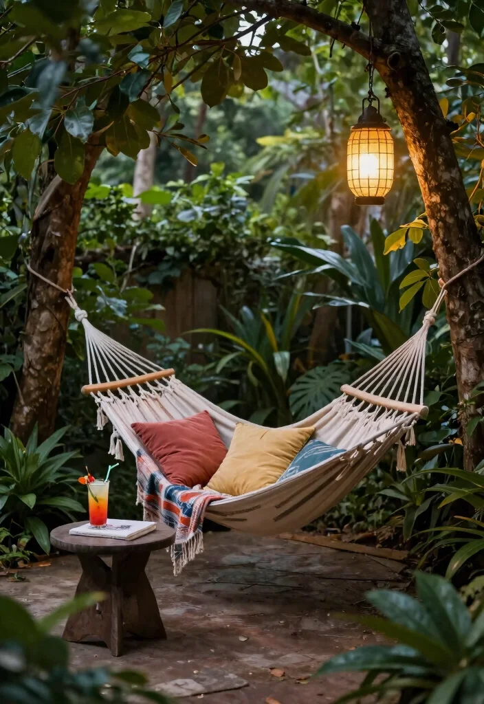 9 Lush Tropical Patio Decor Ideas for an Island Escape 7. Create Cozy Nooks for Relaxation 0