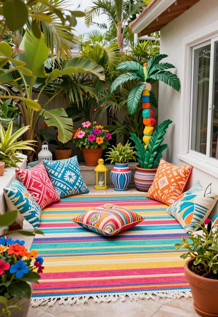 9 Lush Tropical Patio Decor Ideas for an Island Escape 9. Personalize with Garden Accessories 0