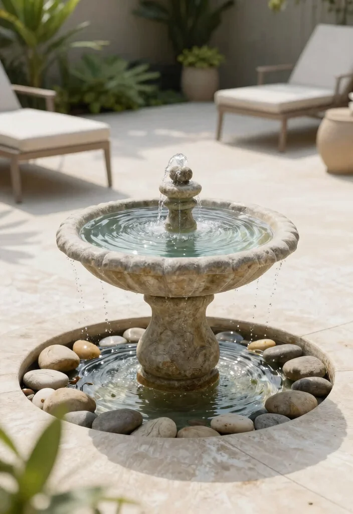 9 Sleek Minimalist Patio Design Ideas for a Clean Aesthetic 6. Incorporate Water Features for Calmness 0