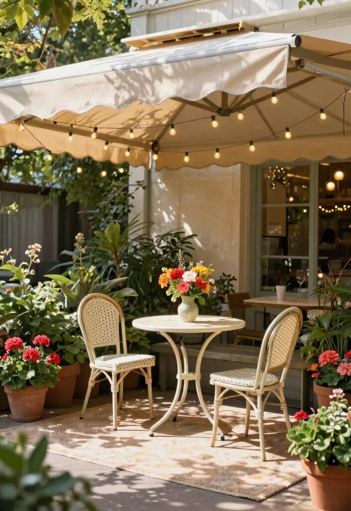 9 Smart Sunsetter Awning Ideas for Your Patio 1. Cozy Caf Vibes 0