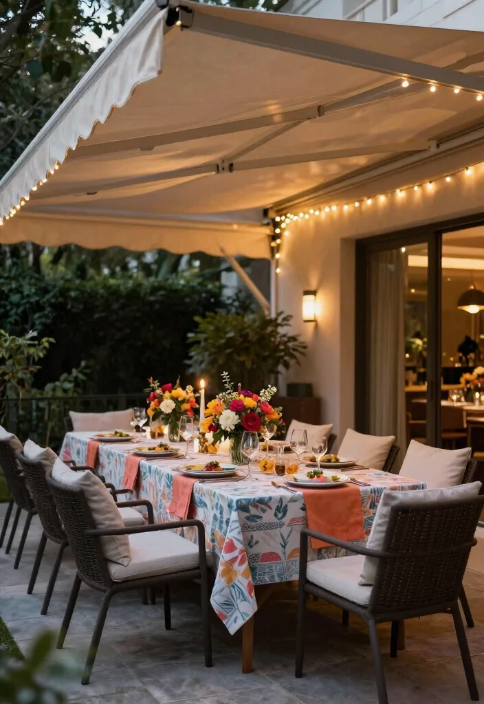 9 Smart Sunsetter Awning Ideas for Your Patio 6. Outdoor Dining Room 0