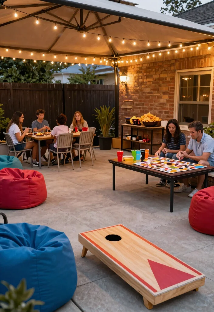 9 Smart Sunsetter Awning Ideas for Your Patio 7. Game Night Getaway 0