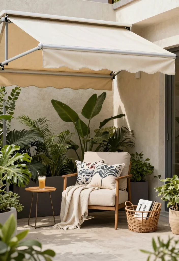 9 Smart Sunsetter Awning Ideas for Your Patio 9. Cozy Reading Nook 0