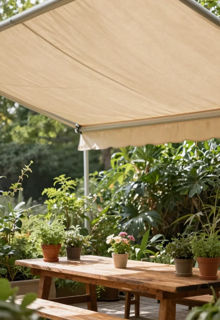 9 Stylish Fabric Awning Ideas Patio Lovers Obsess Over 3. Eco Friendly Fabric Choices for a Greener Patio 0
