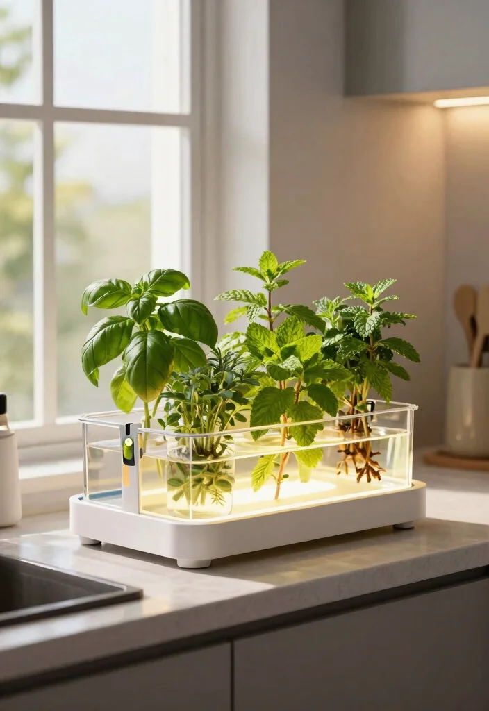 9 Useful Kitchen Window Box Ideas for Fresh Herb Growing 8. Hydroponic Herb Garden 0