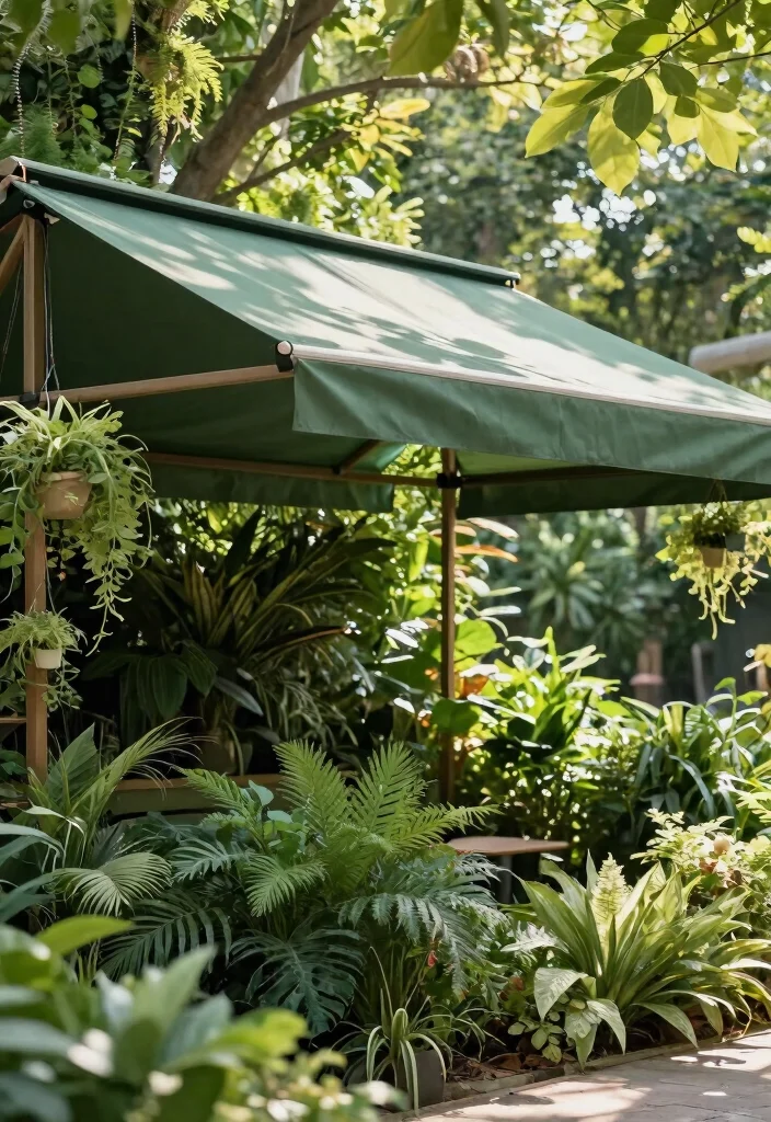 9 Vintage Window Awning Ideas to Cool Your Home Naturally 8. Green Canopy Awning for Eco Friendly Living 0