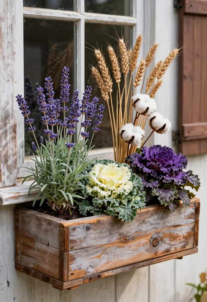 9 Warm Autumn Window Box Ideas with Harvest Colors 2. Rustic Chic 0