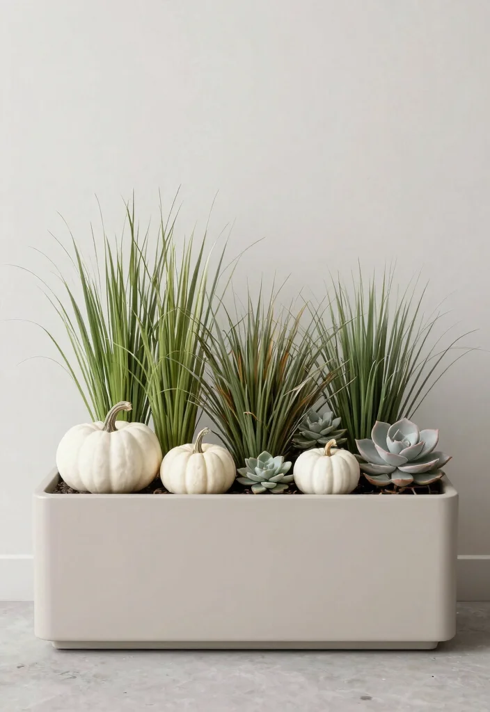 9 Warm Autumn Window Box Ideas with Harvest Colors 4. Minimalist Elegance 0