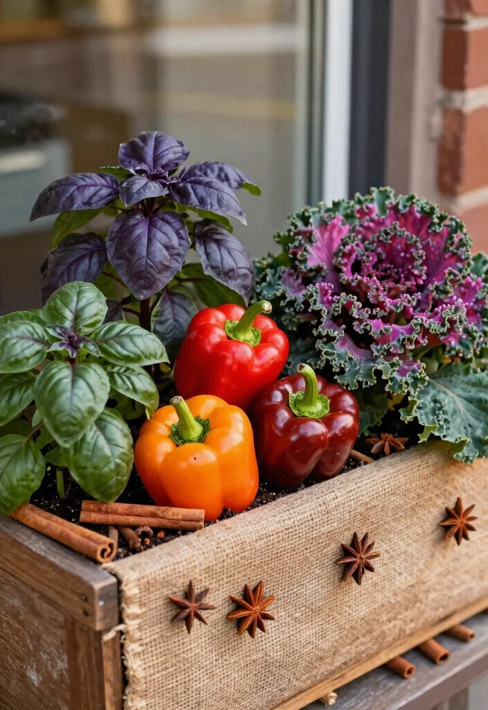 9 Warm Autumn Window Box Ideas with Harvest Colors 8. Harvest Spice Theme 0